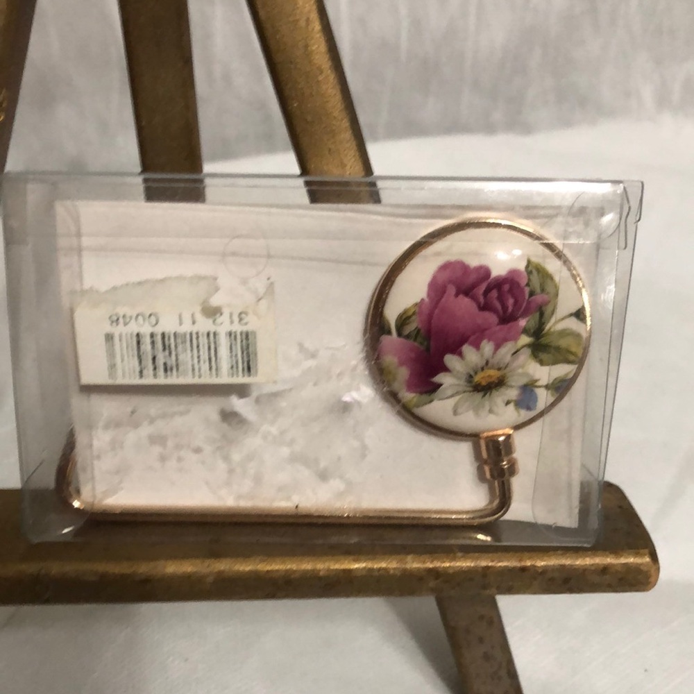 Floral Porcelain Purse Hook